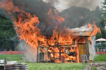 यस्तो देखियो काठमाडौं महानगरको आगलागीको कृत्रिम प्रतिकार्य अभ्यास (फोटो फिचर)